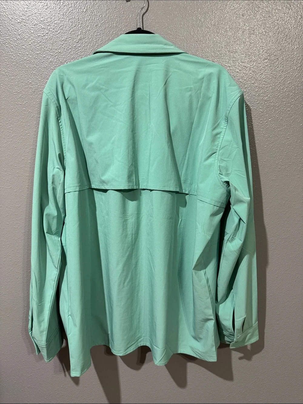 Men’s The North Face Mint Green Lightweight Shirt Jacket Size XL